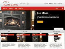 Tablet Screenshot of jandghearthandhome.com